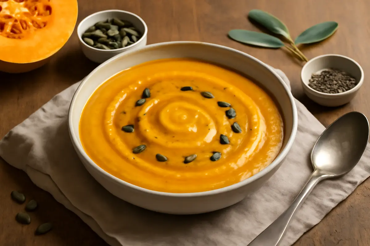 Vellutata di zucca cremosa senza panna: il segreto per leggerezza e sapore intenso